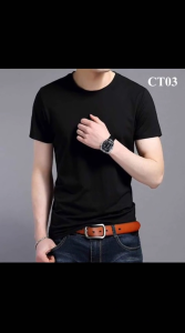 ( Xả Kho Giá Sốc * ) Áo thun nam cộc tay cổ tròn chất cotton thun lạnh dáng body thời trang