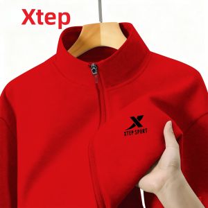XTEP | Warm Fleece Jacket Men Red
