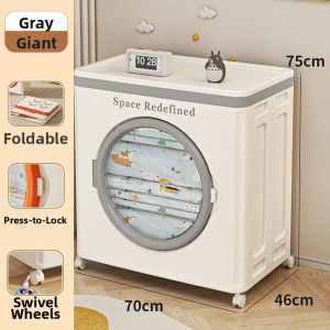 LANWAN | Large Capacity Folding Storage Box with Wheels