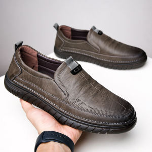 Leedoo Sepatu Selop Pria Formal Sepatu Slip On Kerja Kantor Keren Kekinian Fashion Cowok MC483