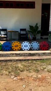 Wheeldop Wheldop Weldop Depan Ring 20 Baut 10 Tengah Logo UD (2 Pcs)