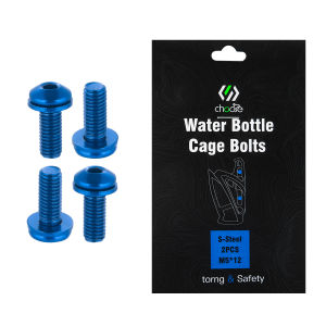 4Pcs M5 X 13mm Steel Bicycle Bottle Cage Bolts Water Bottle Holder Mounting Screws for MTB Road Bike