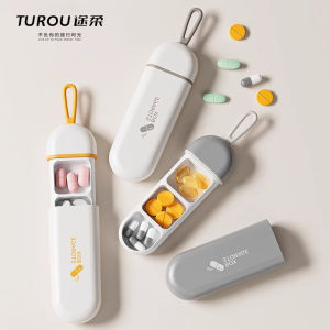 Pill Box Portable Sorting Storage Small Size Three Meals a Day Tablet Pill Medicine Compartment Box Carry Away Light