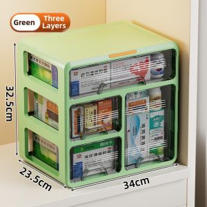 youqin | Transparent Drawer-type Large Capacity Medicine Box