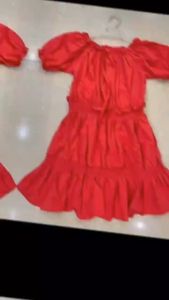 TFF Plain Dress: Size L (5-6 Yrs Old) & XL (7-8 Yrs Old)
