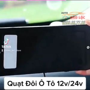 Quạt Xoay 360 Độ Dùng Trên Ô Tô 5V/12V/24V Cắm Chân USB Quạt Đa Năng Cho Bàn Máy Tính Bàn Làm Việc