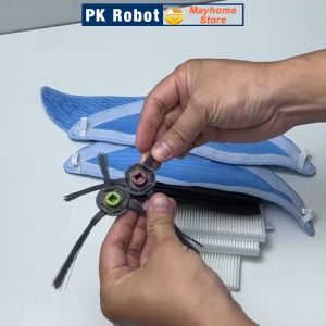 Phụ Kiện Thay Thế Robot Hút Bụi Deebot N3 N3 Fun (DU31) N3 Max (DU33) Đôi chổi cạnh Bộ lọc hepa Khăn Lau.