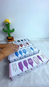 [ YM ACC ] Isi 5 PCS Spatula Set 5 IN 1 Sotil Silikon Alat Masak Dapur 5in1