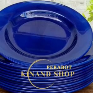 6 PCS Piring Melamin TEBAL CEKUNG 9 INCH PIRING BULAT POLOS MEWAH