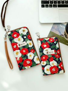 Large Floral Cotton Neck Hanging Phone Bag Womens Storage Pouch Huawei 60Pro Handheld Mobile Phone Bag Casual Youth