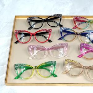 Chic Retro Cat-Eye Reading Glasses for Women Men Full Frame Fashion Glasses Decorative Daily Wear，+1.0 To +3.5