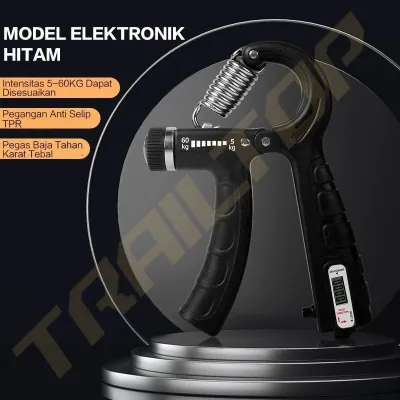 ST TrailTop Handgrip Tangan Penghitungan Otomatis Alat Olahraga Tangan Adjustable 5-60Kg