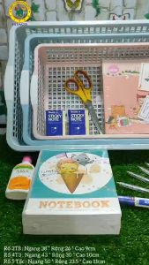 Rổ Nhựa Chữ Nhật Màu Pastel 38/43/50cm Hitaco Dễ Thương Có Quai Cầm Tiện Lợi