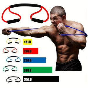 8-Shaped Boxing Tension Belt Get Fit with Rubber Resistance Band Men and Womens Outdoor Gym Karate BoxingYoga and Pilates