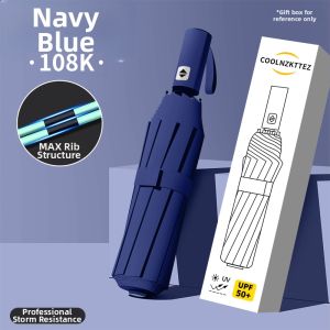 COOLNZKTTEZ | Automatic Sun Protection UV Blocking Umbrella 192 Bones