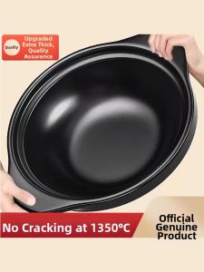 Heat-resistant and Crack-proof Cooking Clay Pot