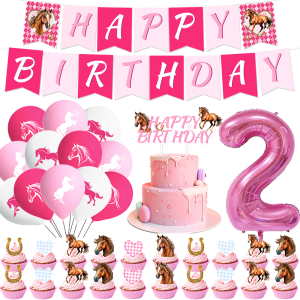 Disney | Cartoon Horse Birthday Party Decoration Tableware Spirit-Stallion Tablecloth Cup Plate Napkin Balloon Baby Shower Party Favors