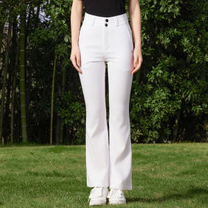 High Waist Womens Golf Pants Summer Long Pants Bell Bottoms Slimming Quick Dry Breathable Womens Fashion Sportswear