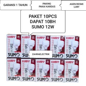 BOHLAM LED / LAMPU LED LUBY SUMO PAKET 10 PCS