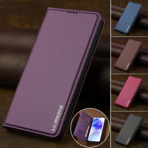 Flip Leather Case For Samsung Galaxy A15 A35 A55 A14 A34 A54 A56 A16 A36 A17 A57 S26 S25 S24 S23 Ultra S22 Plus FE Phone Cover