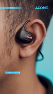 ACOME AE03 Sport OWS TWS Wireless Earphone OpenSoft Powerful Bass Bluetooth 5.4 ENC Call Noise Cancellation Headphone Olahraga Open-Air Conduction - Garansi Resmi