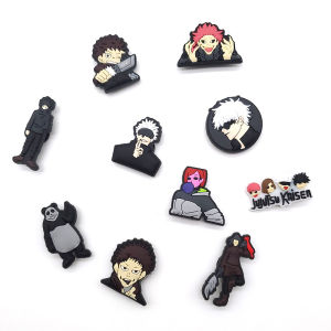 Spell Anime 10-100pcs Halloween Shoe Charms Accessories Decorations PVC Classic Clog Buckle for Kids Party Christmas Gifts