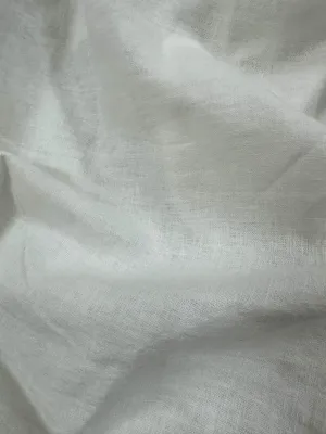 Vải linen cotton trắng ( thích hợp may áo) Khổ vải 14m