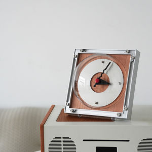 💥Dream Best🔥 Vintage Clock Desk Ornament | Vintage Bauhaus Clock | Silent Home Decoration | High-end Gift | 20*20cm