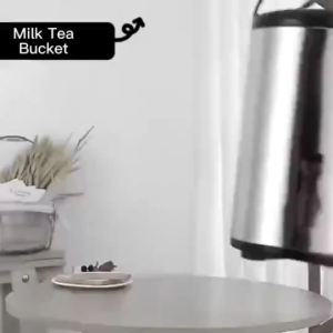 SG-Stock 6/8/10/12L milk tea bucket stainless steel double insulation bucket with faucet hot and cold thermos water jug wholesale
