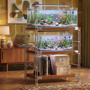 Vintage Iron Multi-level Fish Tank Stand