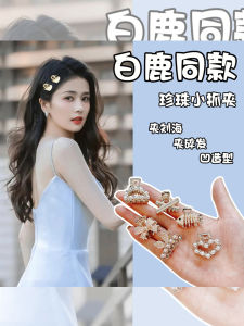 กิ๊บติดผมสไตล์เกาหลีขนาดเล็กสำหรับผู้หญิง ทรงครึ่งหางม้า กิ๊บติดผมดีไซน์เก๋ไก๋ เครื่องประดับผมสำหรับผู้หญิง