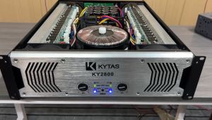 KYTAS KY2800 High-Power 2-Channel Amplifier 2200W H-Class with 76 Japanese Toshiba Transistors and 15000uf Capacitors for KTV & DJ Stage Performances