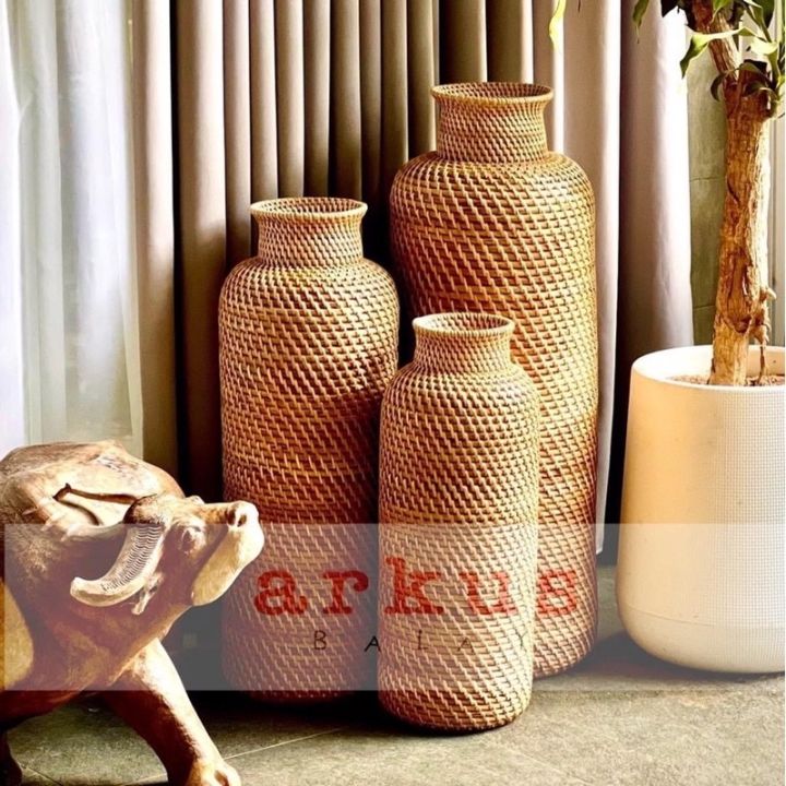 Rattan | Labtang handwoven oversized vase | Lazada PH