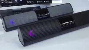 LED Bluetooth Speaker HiFi Stereo Bass Wireless Soundbar with FM/USB/AUX/TF/USB For Smartphone PC TV