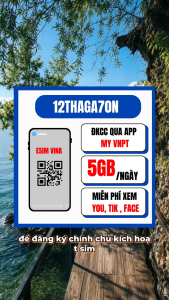( GIÁ CỰC RẺ ) Sim 5G Vinaphone Miễn Phí Xem Y0U TIK FACE Data KHÔNG GIỚI HẠN Trọn Gói 12 Tháng Không Phát Sinh Chi Phí | 12THAGA70N . FREESHIP - CHƯA KÍCH HOẠT.
