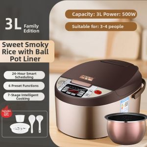 Peskoe | Non-Stick Multi-Function Smart Appointment Quick Cooking Rice Cooker 5L