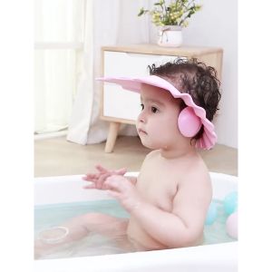 Mũ gội đầu chắn nước bảo vệ tai cho bé 0 - 6 tuổi có thể điều chỉnh vòng đầu