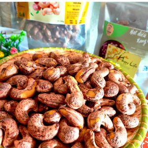 Hạt điều rang muối nguyên hạt A Cồ_size đại - đặc biệt thơm ngon_ Hạt điều Bình Phước nguyên vỏ lụa_ DUCHI NUTS