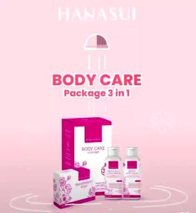 PAKET BODY CARE HANASUI 3IN1 BPOM / LOTION WHITENING PEMUTIH