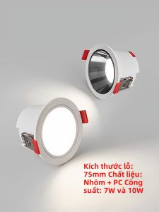 DGY | Đèn Trần Nhúng Chống Loá Bề Mặt Nhôm CRI Cao 429mm