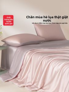 Nanjiren | Bộ Chăn Ga Gối Mùa Hè Vải Lụa Băng Mát Mẻ