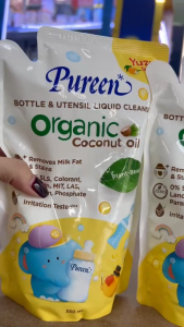 Pureen ผลิตภัณฑ์ล้างขวดนมและภาชนะ (สูตร กลิ่นยูซุ) แพ็ค6ถุง ขนาด550ml.