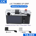 JJC Fuji X-E5ยกนิ้วให้ที่จับที่วางพักอะลูมินัมอัลลอยรองเท้าร้อนที่จับปลอดภัยสำหรับกล้อง XE5ฟูจิฟิล์มฟรีรับปุ่มตัวปล่อยชัตเตอร์1ปุ่มใช้ได้2รุ่น. 