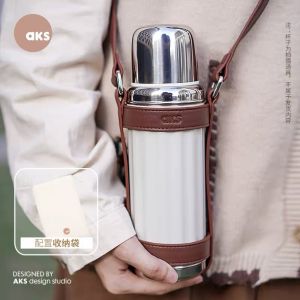 Túi Đựng Bình Sữa Thủ Công Có Thể Điều Chỉnh Túi Đựng Nước Bằng Vải Cotton Cho Trẻ Em Túi Đeo Chéo Túi Đựng Đồ Uống Di Động