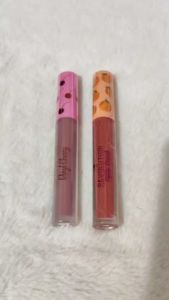 I Heart Revolution Vinyl Cherry & Tasty Peach Liquid Lipstick Long Wearing Highly Pigmented 2g