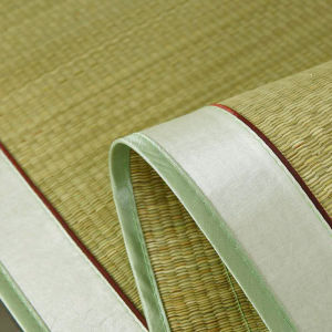 Natural Rattan Grass Mat Foldable Thickened Student Dormitory Bedding 1.2m 1.5m Extra Dense Double Size Bamboo Grass Mat