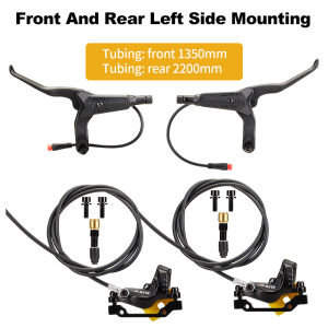 NUTT Y-5 4 Piston Electric Scooter Brake Hydraulic Disc Brakes 140 160 180 Rotor For A5-D KUGOO Zero Dualtron Kaabo Mantis