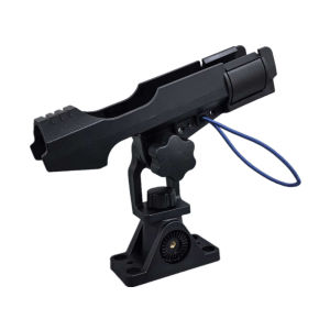 Giá Đỡ Cần Câu Có Thể Điều Chỉnh Bằng Nhựa ABS Cho Thuyền Kayak - Thiết Bị Hỗ Trợ Cần Câu Xoay Được Phụ Kiện Câu Cá Biển Màu Đen