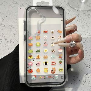 Cute Cat Dog TPU Clear Pink Phone Case For Samsung A56 A57 A17 A37 A16 A26 A36 A55 S25 S24 S26 Ultra Plus Silicone Soft Cover