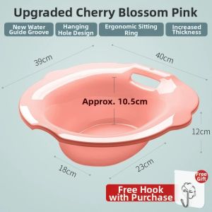 BESSGROUP | Sitz Bath Female Care Toilet Seat Mounted Hemorrhoid Treatment Tub